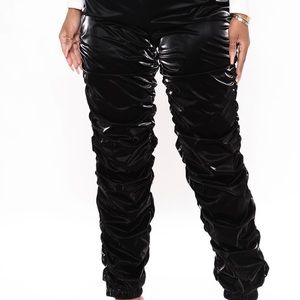 Fashion nova latex joggers